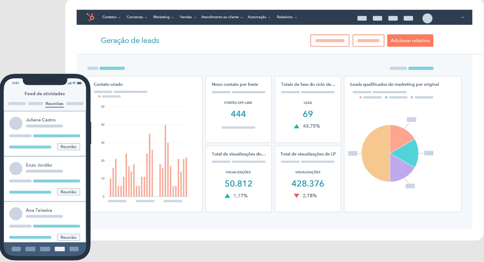 ferramentas de automação de marketing: imagem da plataforma hubspot
