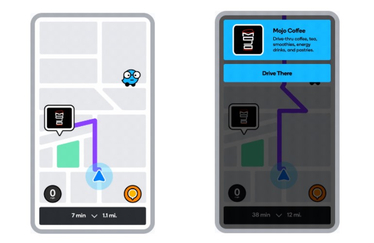 waze ads: imagem de dois celulares com um mapa na tela